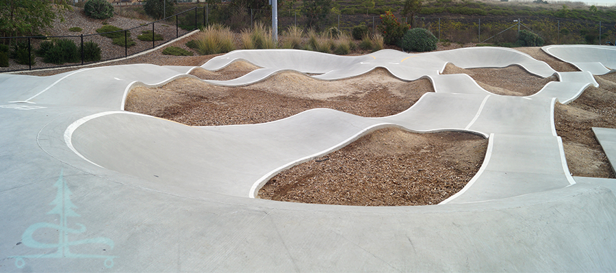 smooth transitions and banked turns at the carmel valley pump track