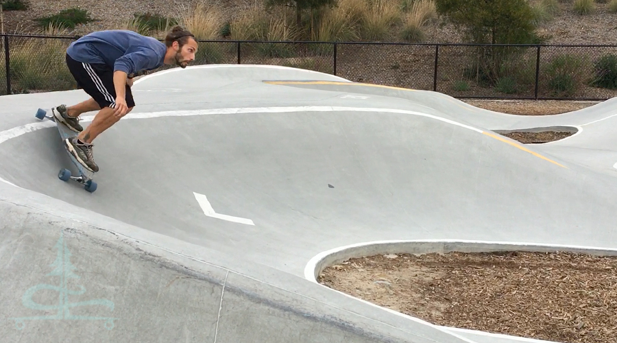 entering the carmel valley pump track at a weird angle