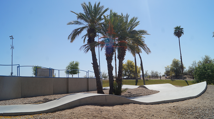 small pump track feature 