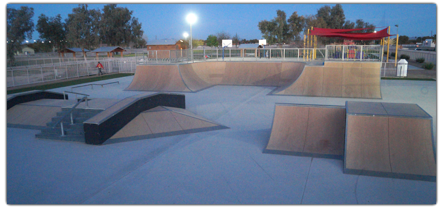 modular ramp layout of hohokam skatepark