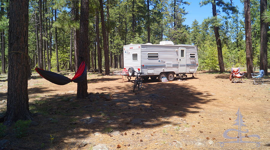 our spot camping on the mogollon rim