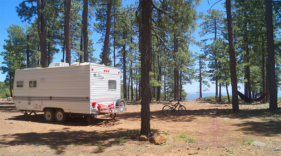 free camping on the mogollon rim