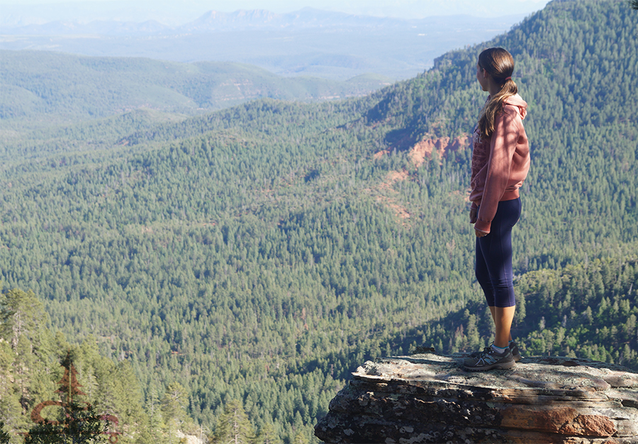 taking in the vast views