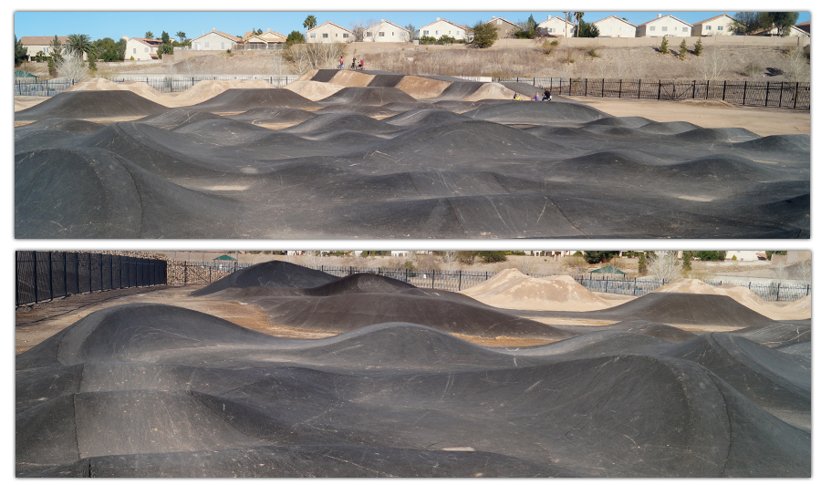 humps and berms at the arroyo grande pump track