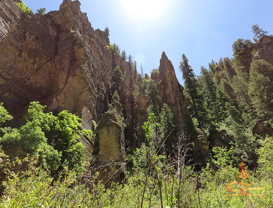 tall canyon walls