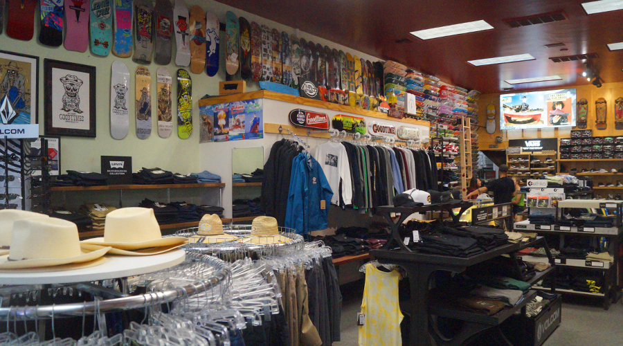 inside goodtimes skate shop