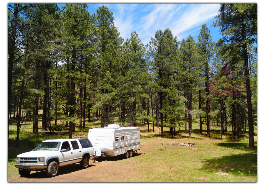 free camping near happy jack on forest road 616