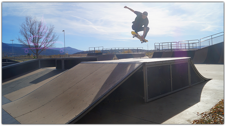 getting air at the exit 59 skatepark in cedar city