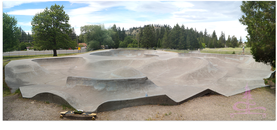 full layout of the weed skatepark