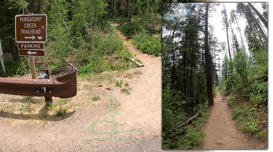 trailhead for hiking purgatory trail