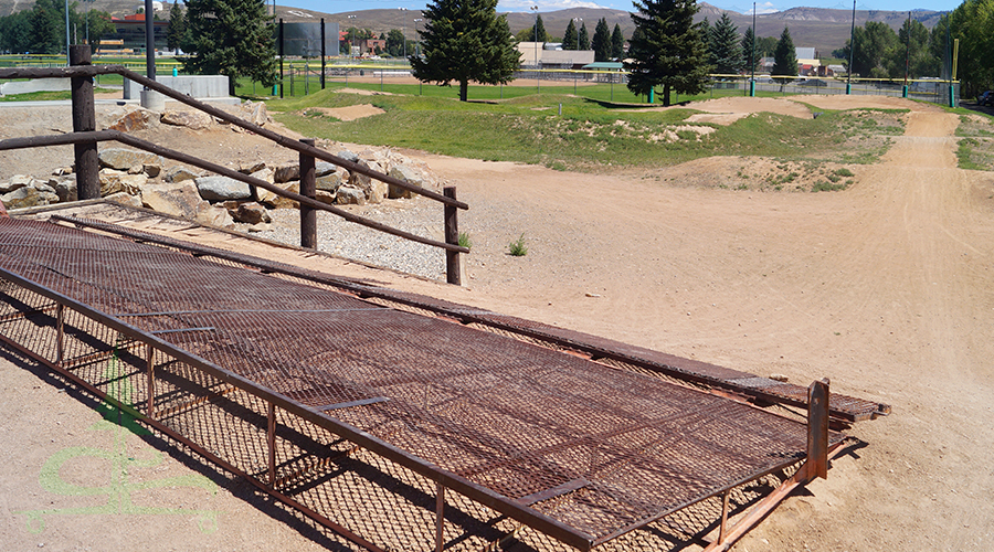 dirt pump track near the gunnison skatepark