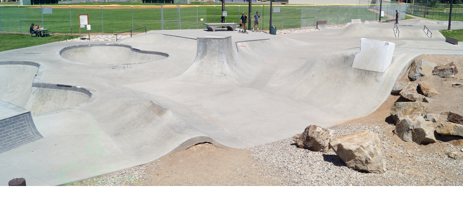 layout of the gunnison skatepark