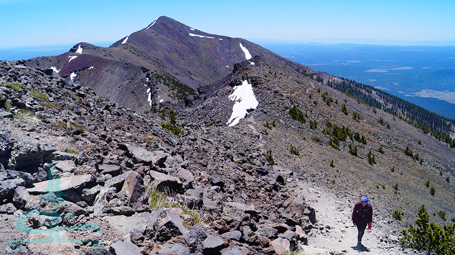 hiking humphreys peak from inner basin trail