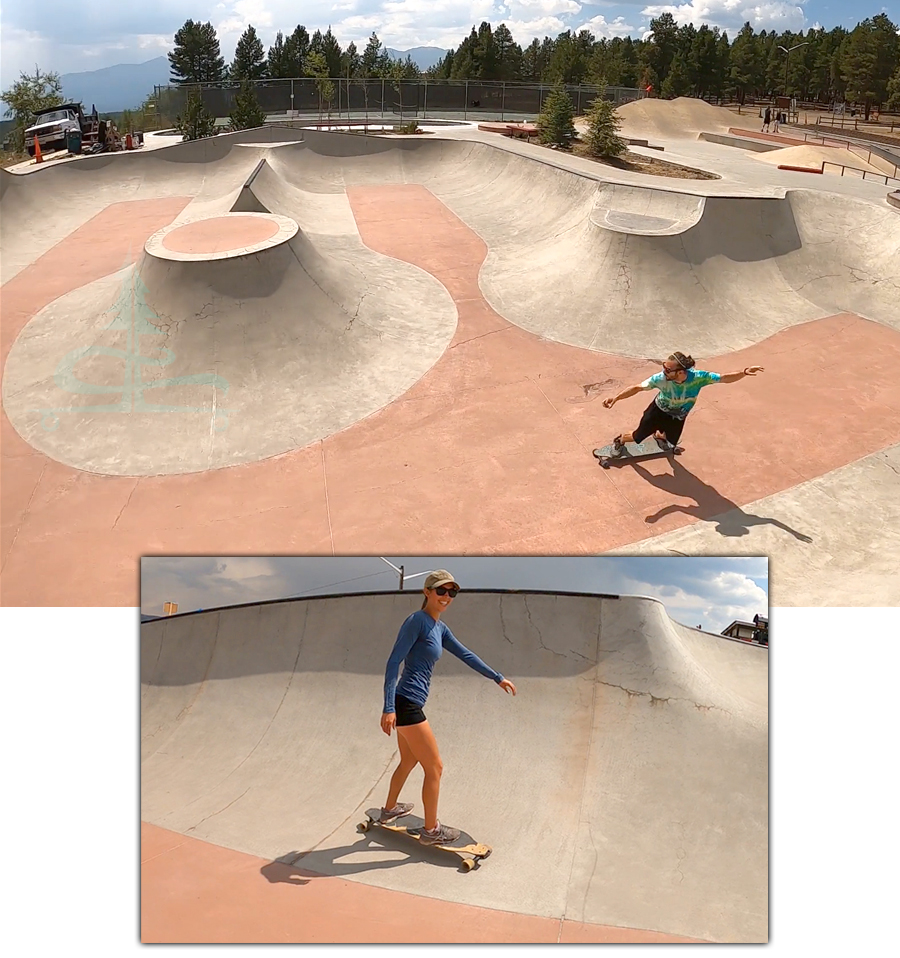 longboarding the skatepark in leadville