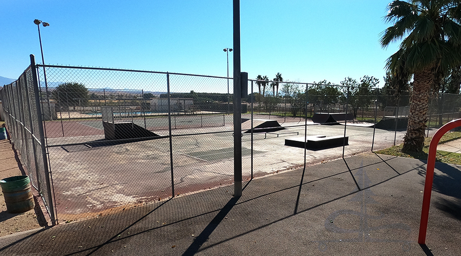 layout of the logandale skatepark