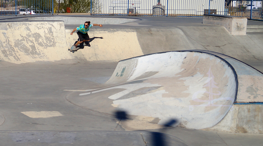 longboarding the banked turns