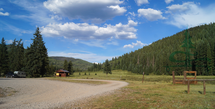 large, open dispersed camp spot