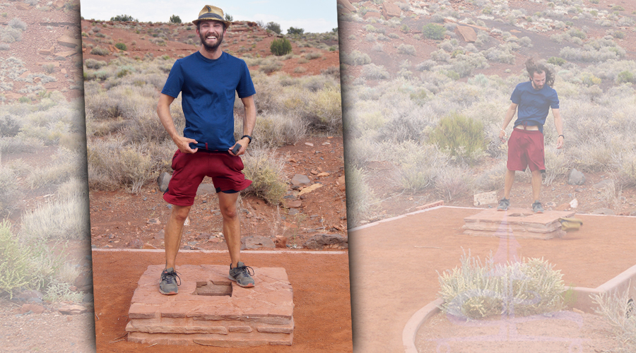 cooling down at the underground blow hole