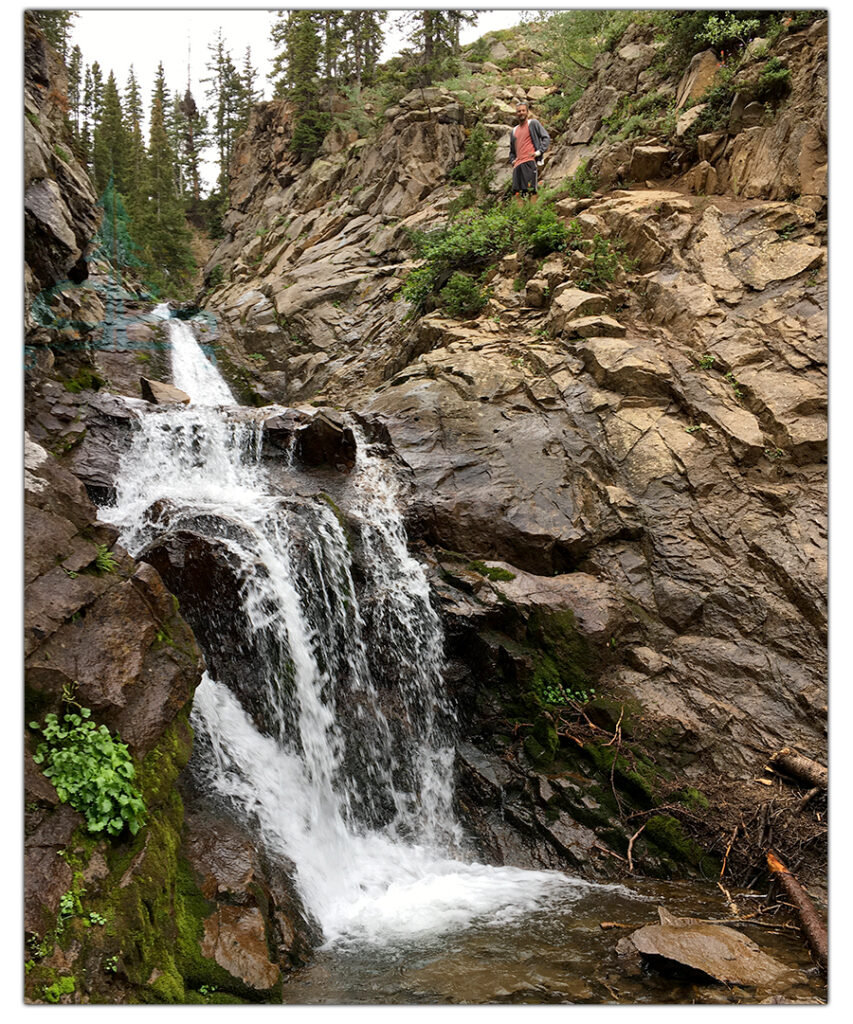 a waterfall we found hiking lost lake trail