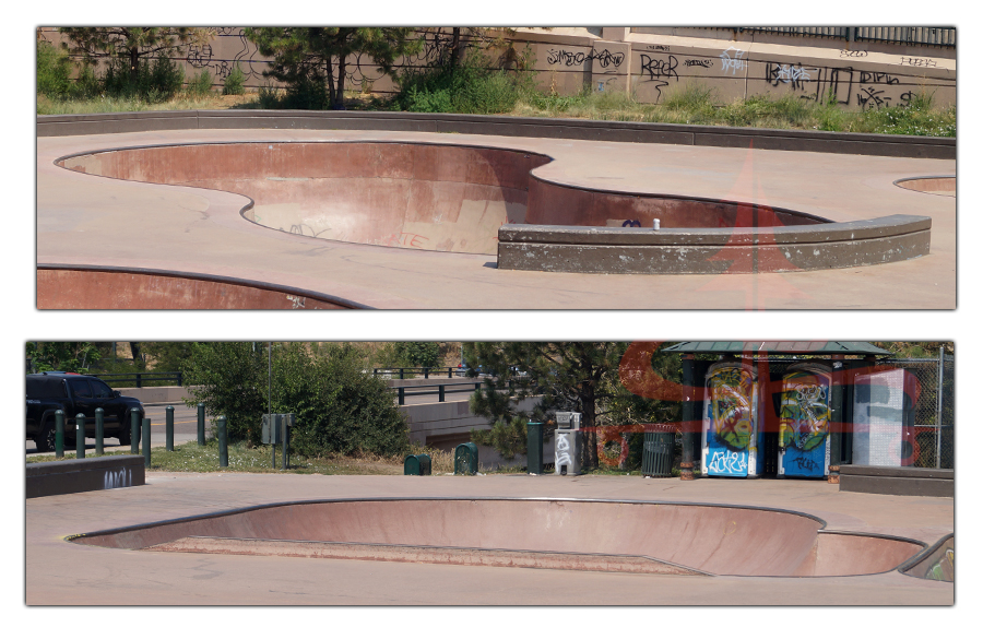 stand alone bowls at the denver skatepark