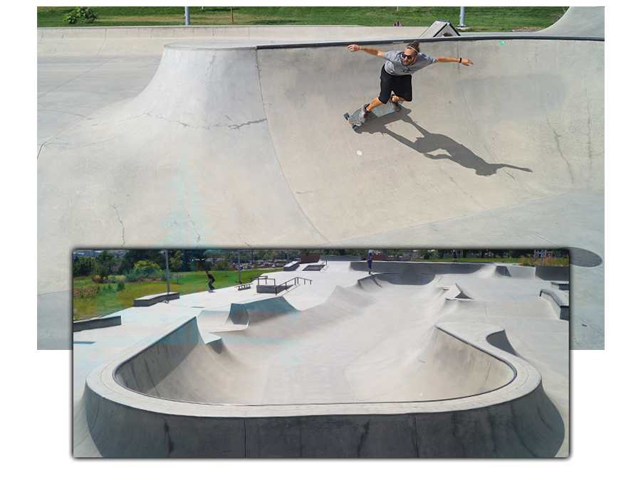 cement surfing the smooth transitions at the ulysses skatepark in golden