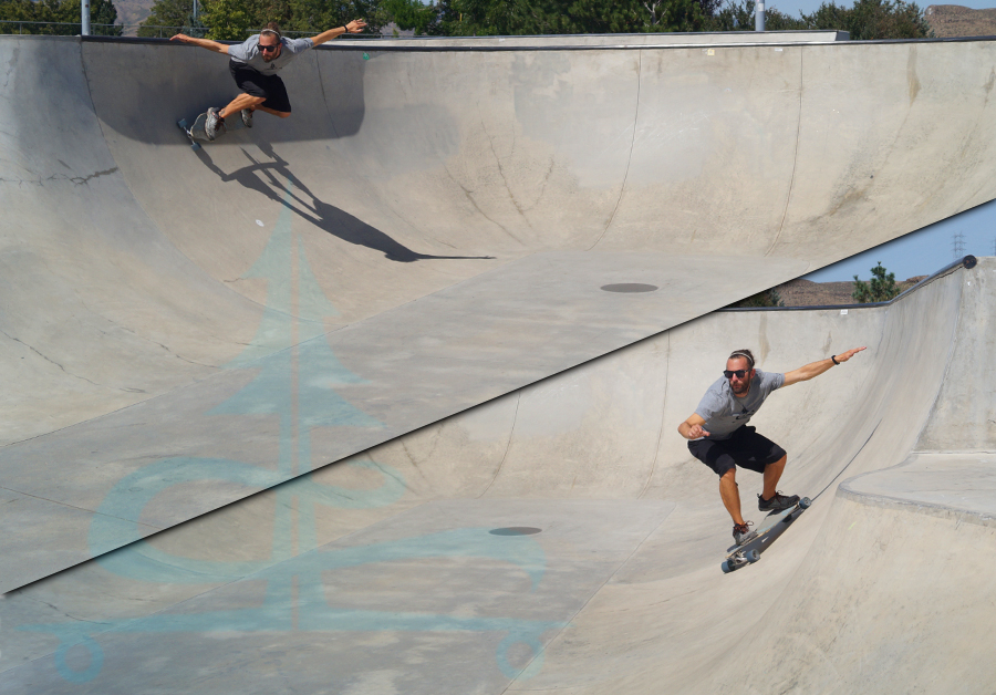 longboarding the banked turns