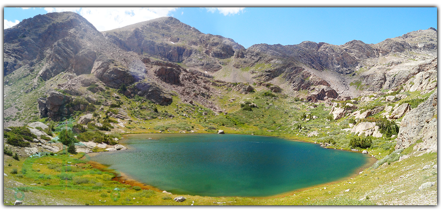 gorgeous color of water at the first of the north halfmoon lakes 