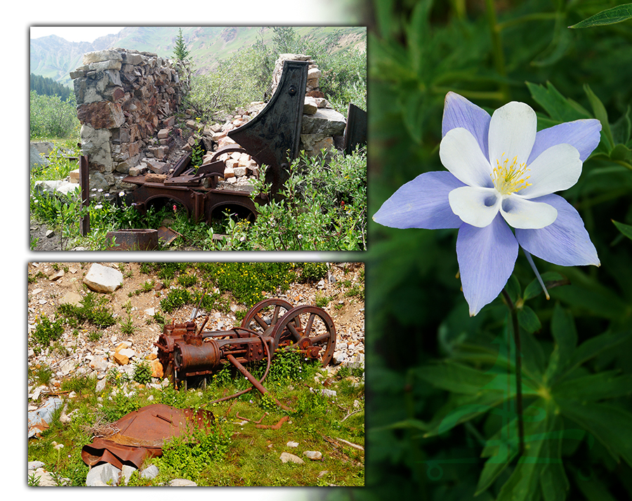 mining remnants on rustler gulch trail