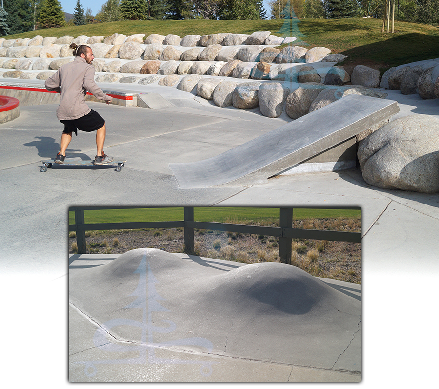 unique obstacles at the silverthorne skatepark