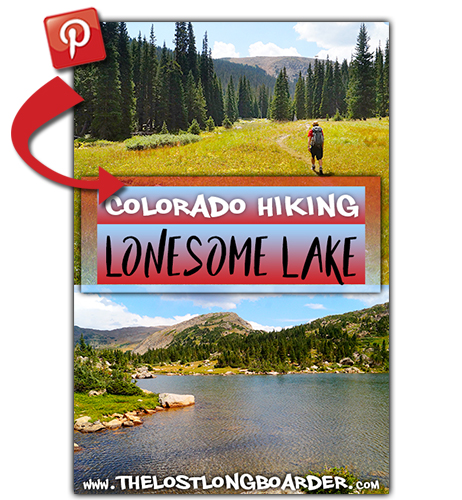 save this hiking lonesome lake article to pinterest