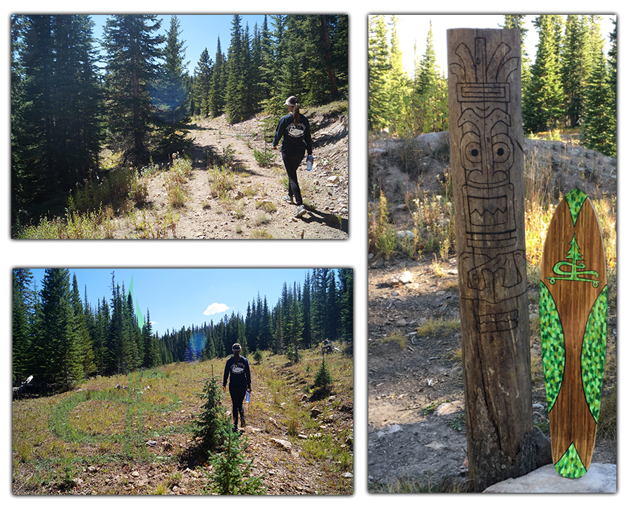 exploring around our camp spot while camping near eagles nest wilderness