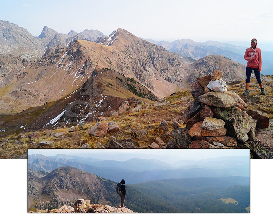 reaching the top of meridian peak