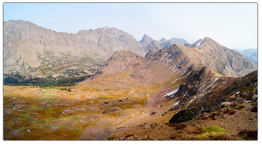 gorgeous view from meridian peak on elliot ridge trail