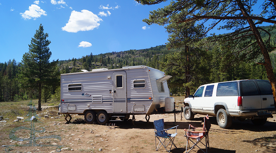 camping on homestake road near the holy cross wilderness