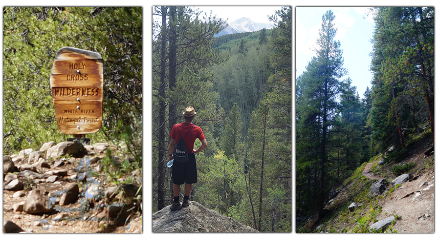 checking out the nearby trails and scenery while camping on homestake road