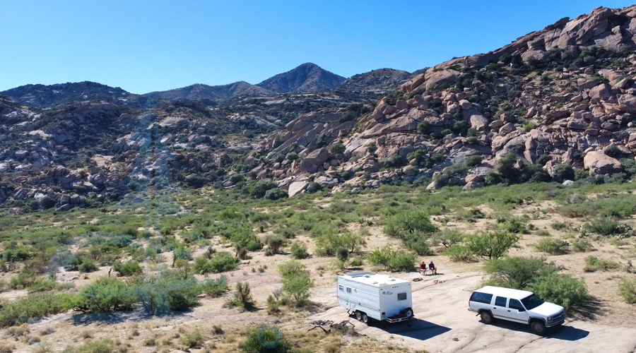 camping at indian bread rocks in arizona