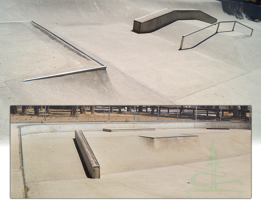 ramps, rails, boxes and ledges