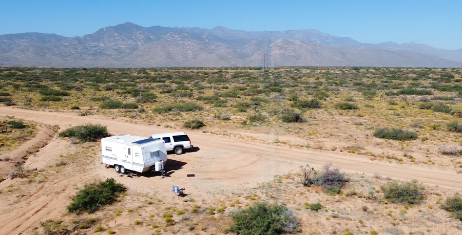 vast desert camping near safford