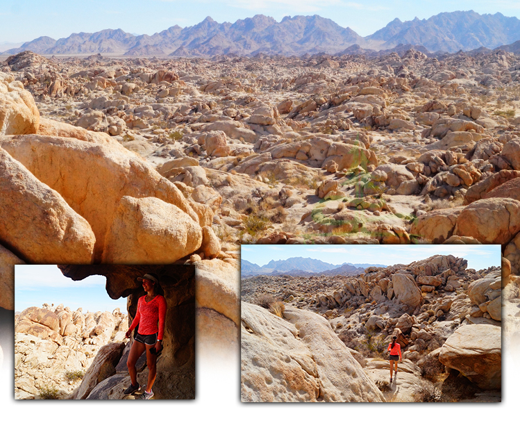 exploring caves and boulders in joshua tree national park