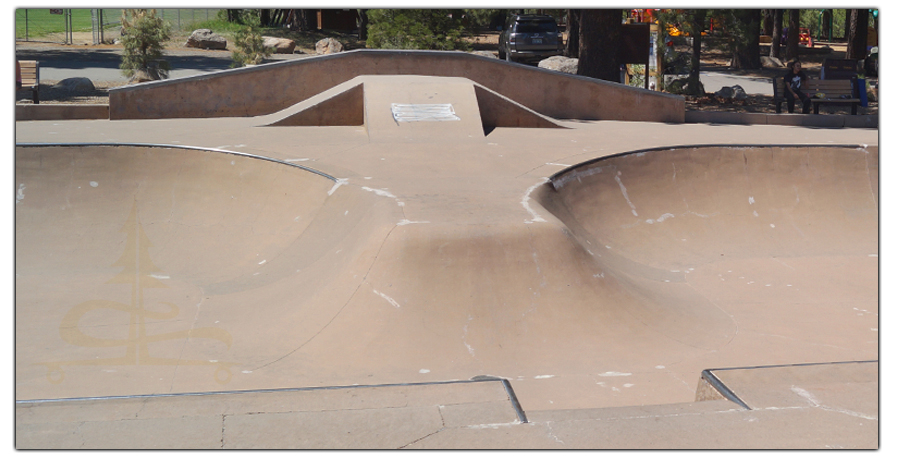smooth transitions into the main bowl of the truckee skatepark