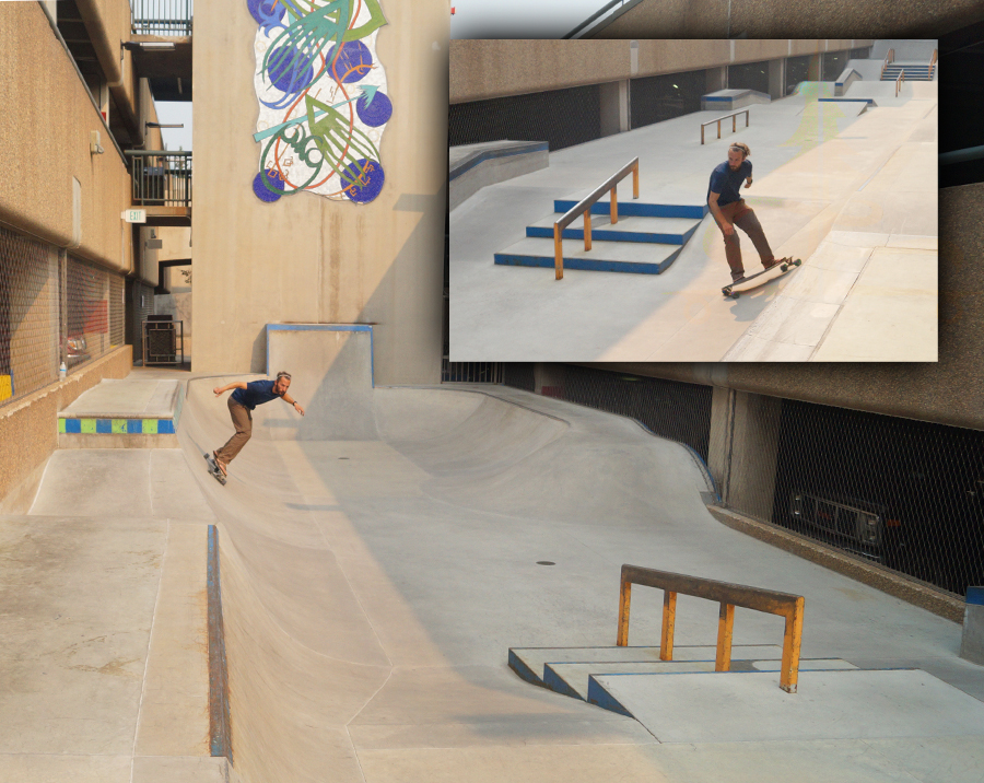 longboarding the vail skatepark