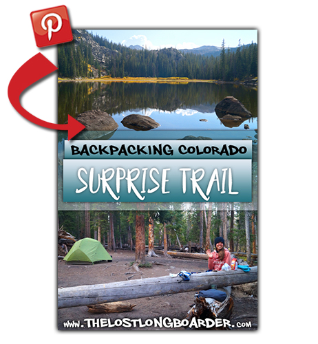 save this backpacking surprise lake trail article to pinterest