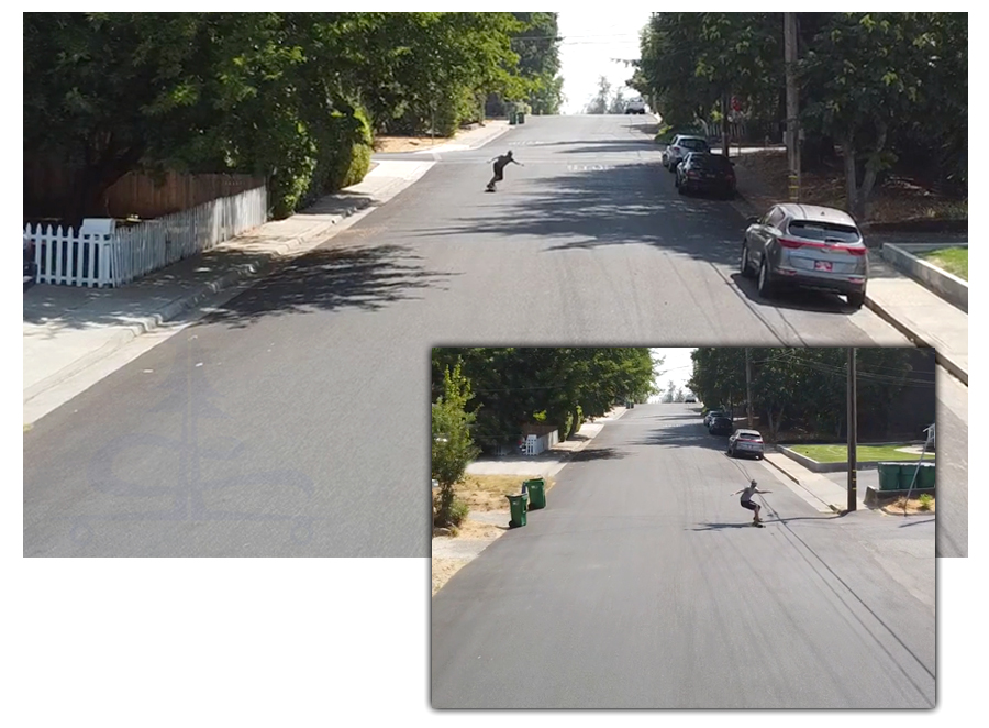 longboarding in grass valley neighborhood