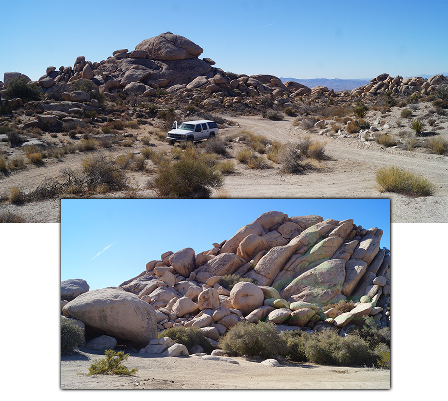 dispersed camping at knob hill among the cool boulders