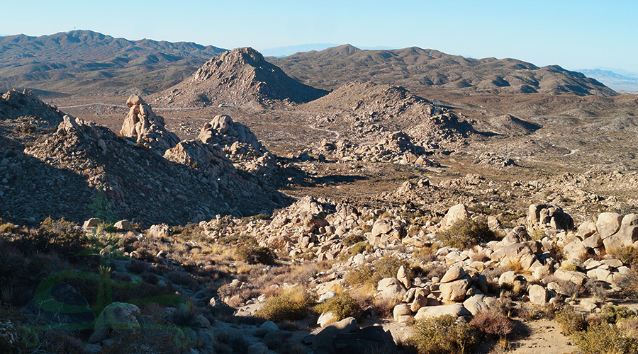 view from the top of our hike while camping at knob hill