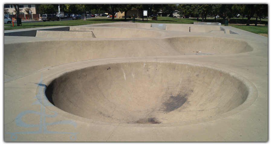 small bowl at the skatepark in beyer community park