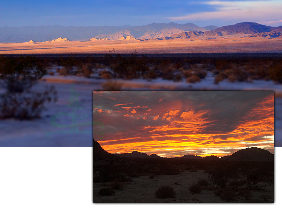 beautiful desert sky views