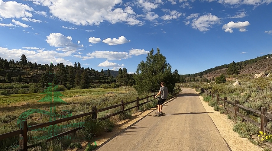 scenic longboarding truckee river legacy trail