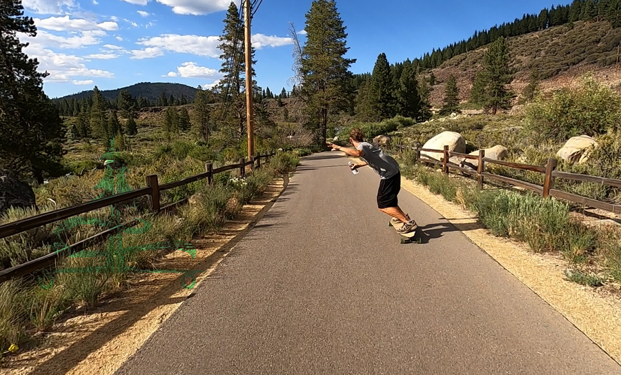 longboarding cruising truckee river legacy trail