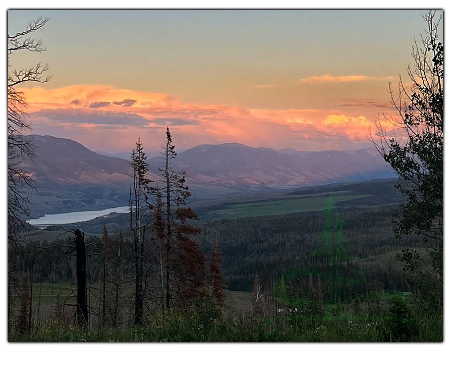 view from our camp spot on spring creek road